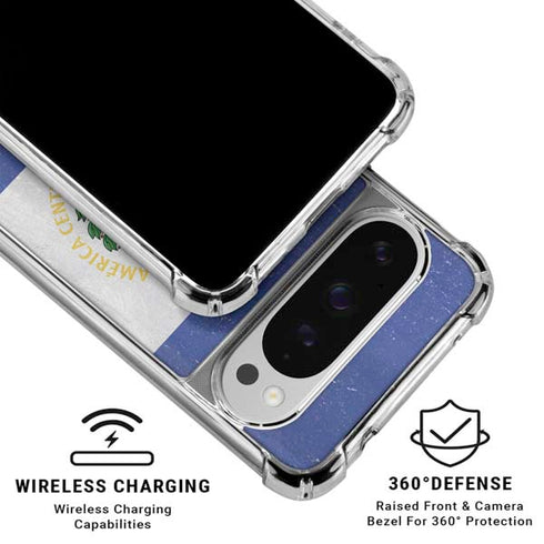 El Salvador Flag Distressed Google Pixel 10 Pro XL Clear Case